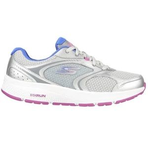 Skechers Women's Go Run Consistent Chandra Shoes Silver/Purple